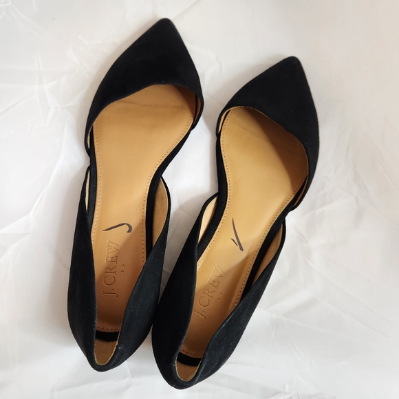 J Crew Factory Zoe suede d'Orsay flats F5310 - Picture 7 of 17